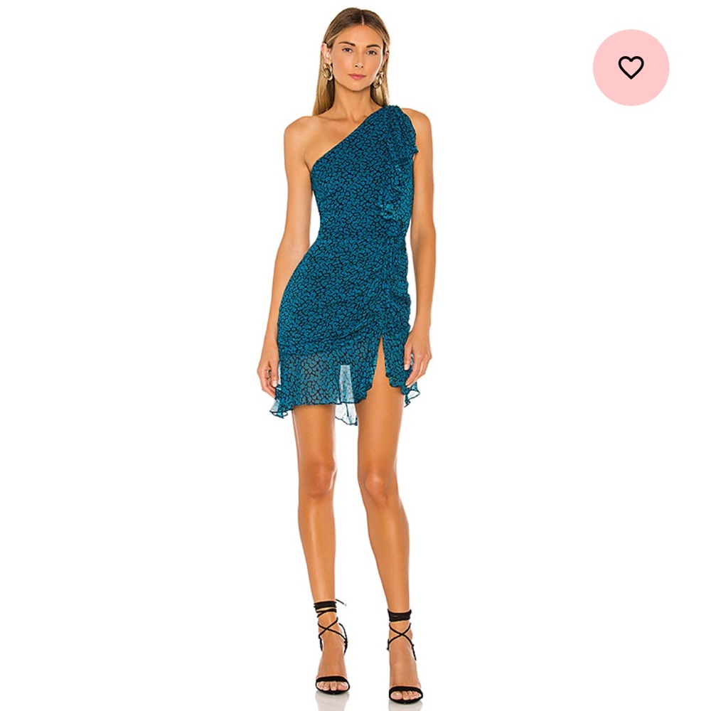 Revolve Python One Shoulder Mini Dress - Picture 6 of 6